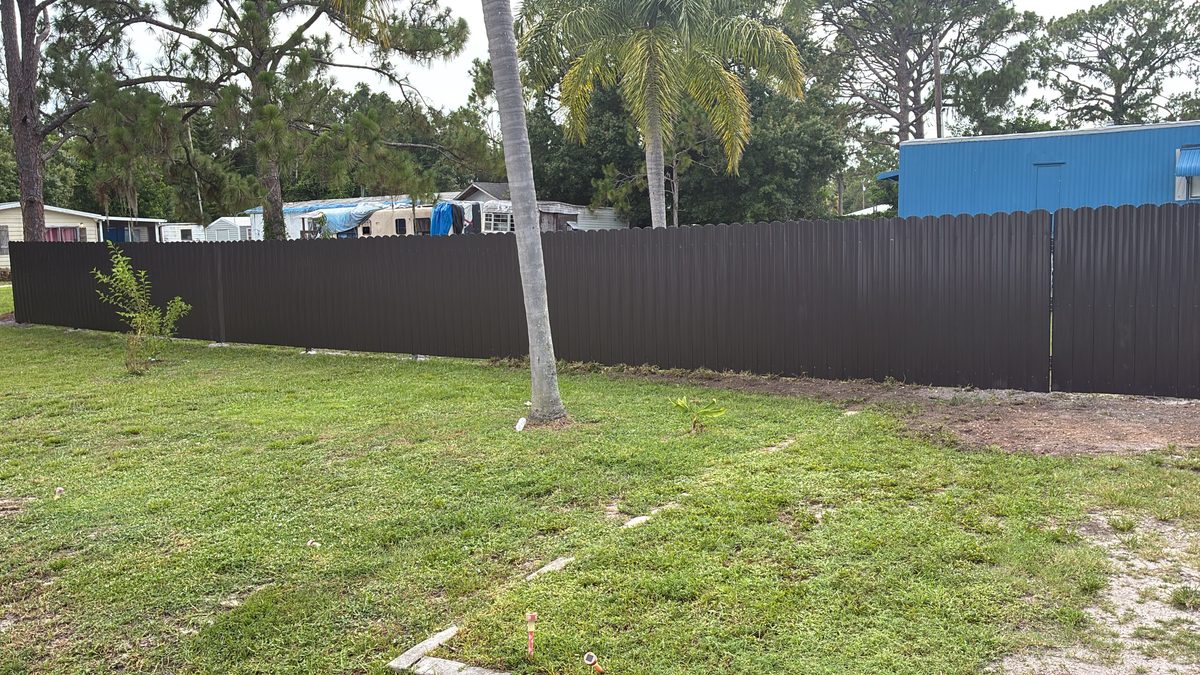 Privacy fence installed by Rodgers Services in North Port, FL